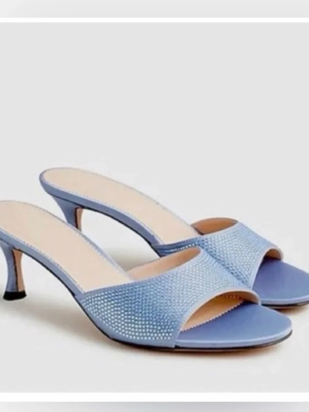 J. Crew Violeta Sandal- Satin with Crystals